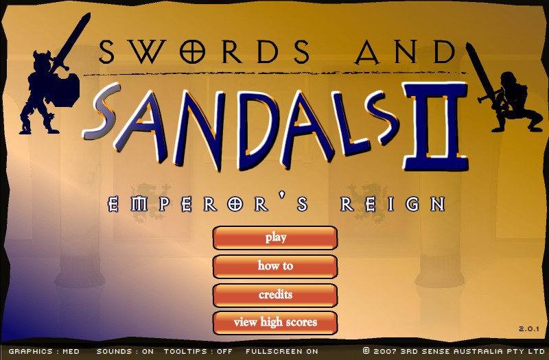 swords and sandals 1 cheats